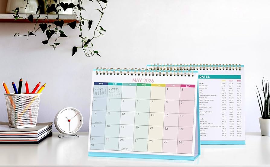 Amazon.com : 2026 Desk Calendar - JAN 2026 - DEC 2026